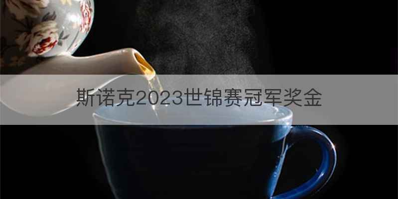 斯诺克2023世锦赛冠军奖金