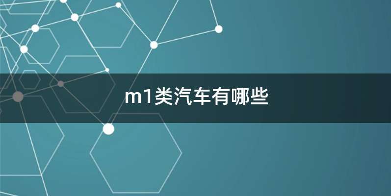 m1类汽车有哪些