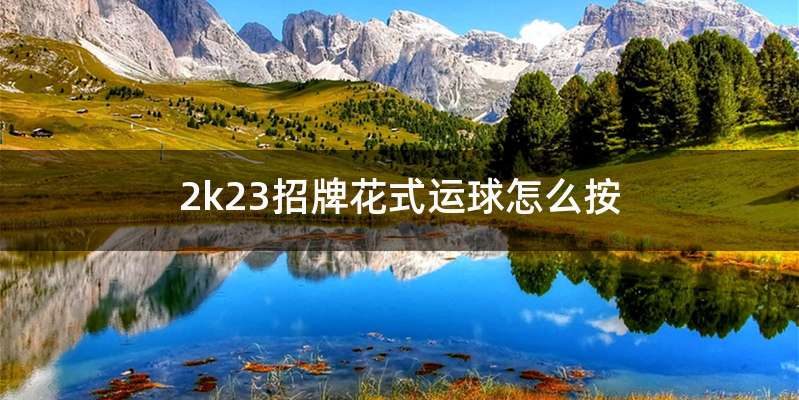 2k23招牌花式运球怎么按