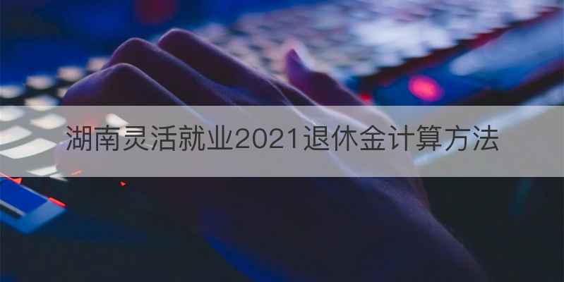湖南灵活就业2021退休金计算方法