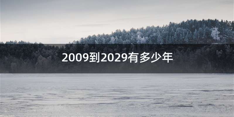 2009到2029有多少年