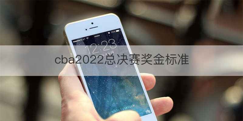 cba2022总决赛奖金标准