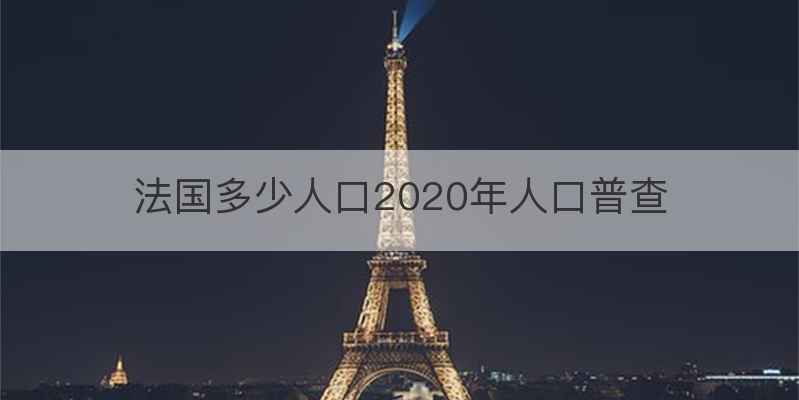 法国多少人口2020年人口普查
