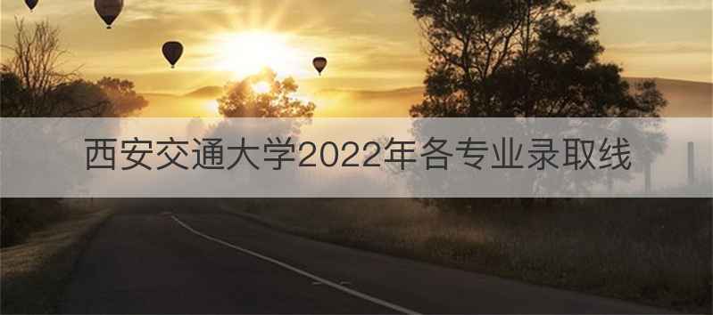 西安交通大学2022年各专业录取线