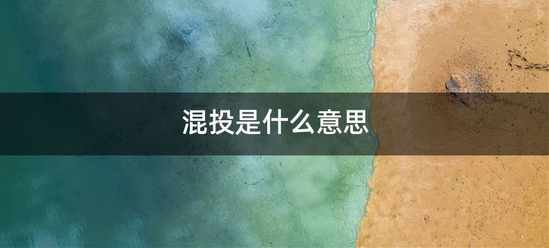 混投是什么意思