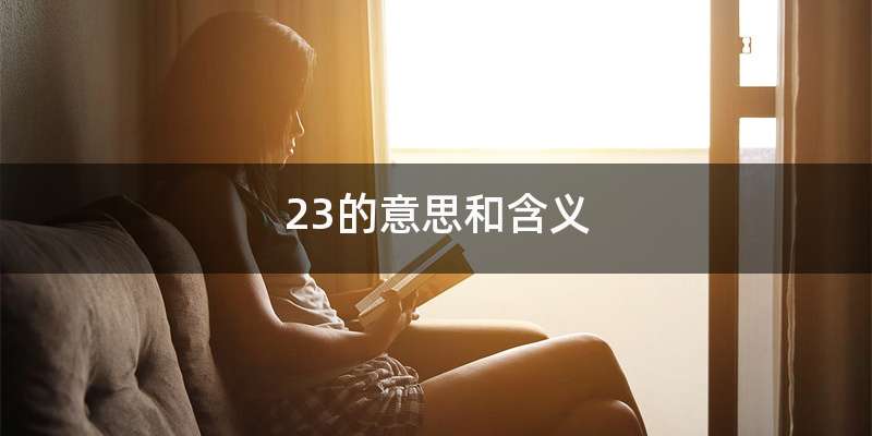 23的意思和含义