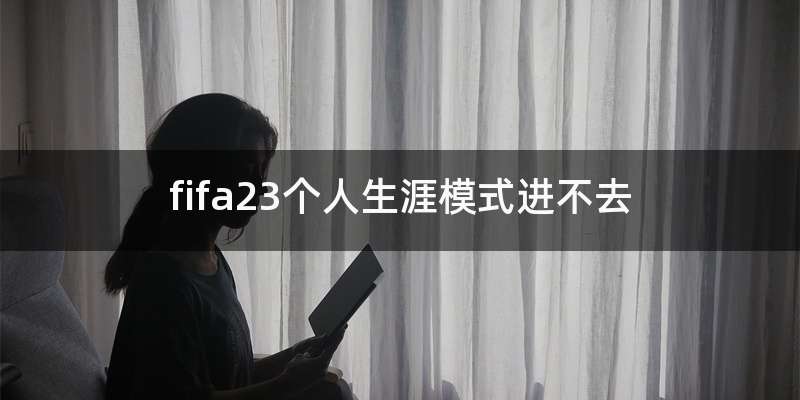 fifa23个人生涯模式进不去