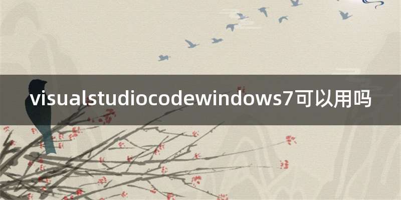 visualstudiocodewindows7可以用吗