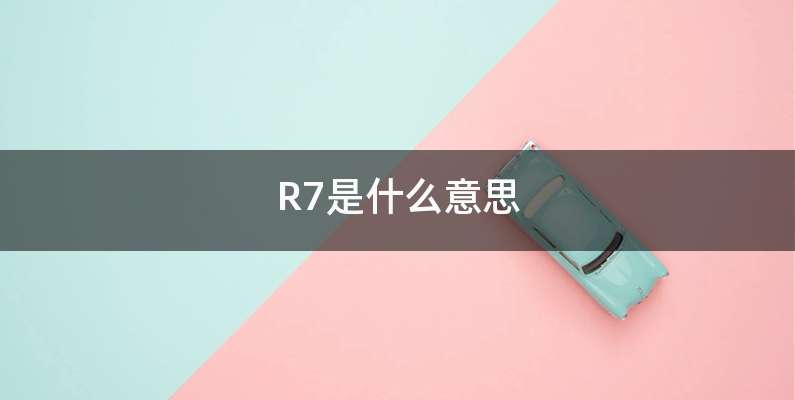 R7是什么意思