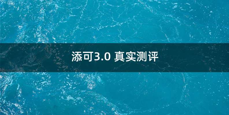 添可3.0 真实测评