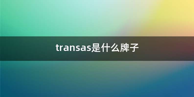 transas是什么牌子