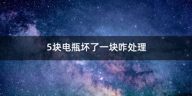 5块电瓶坏了一块咋处理