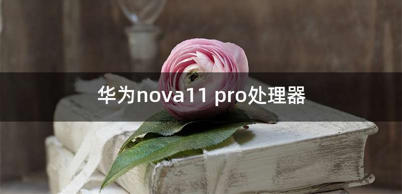 华为nova11 pro处理器