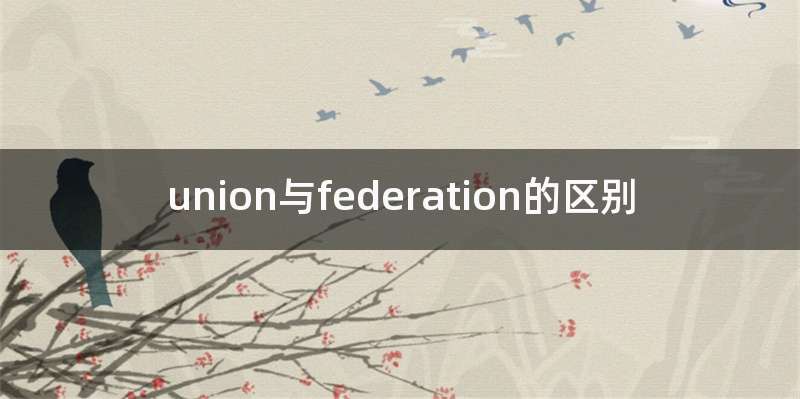 union与federation的区别