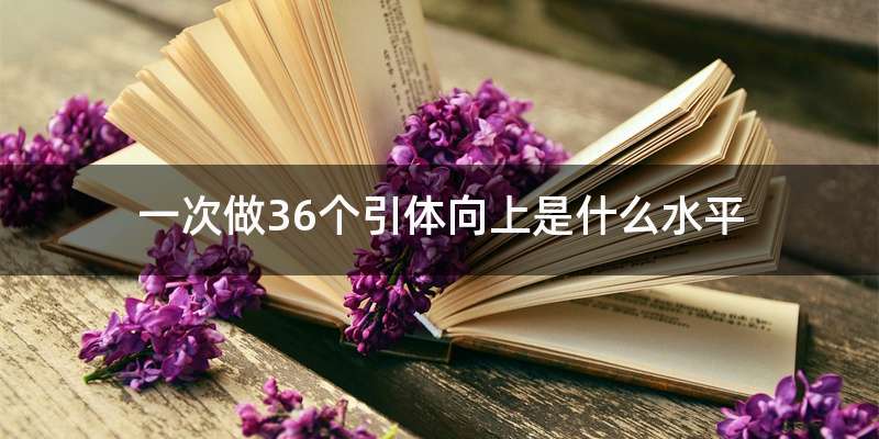 一次做36个引体向上是什么水平