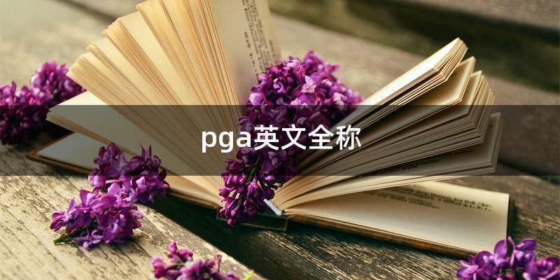 pga英文全称