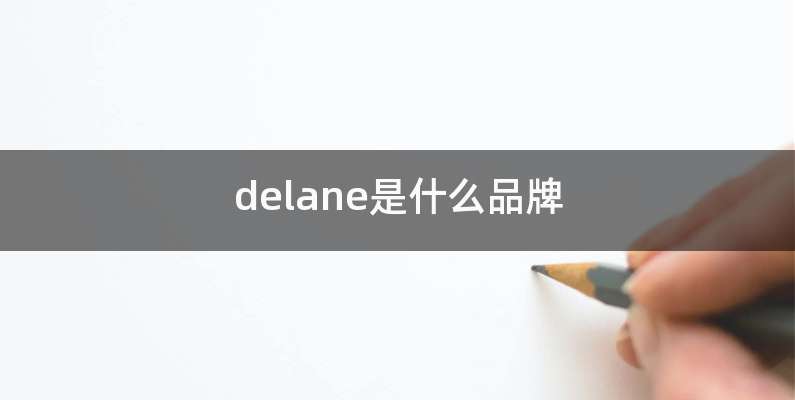 delane是什么品牌