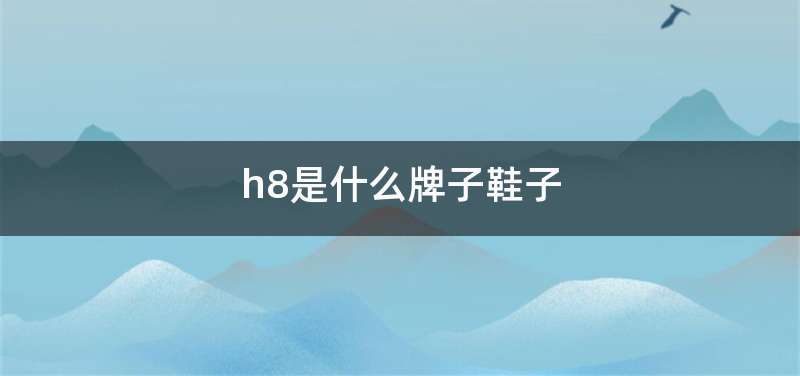 h8是什么牌子鞋子