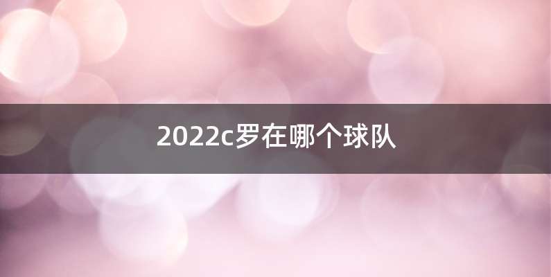 2022c罗在哪个球队