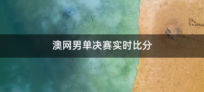 澳网男单决赛实时比分