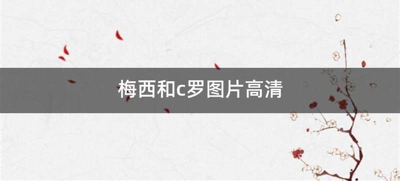 梅西和c罗图片高清