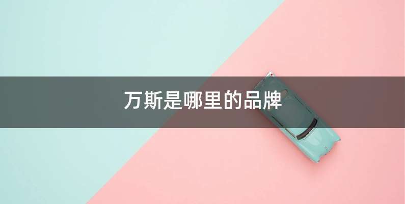 万斯是哪里的品牌