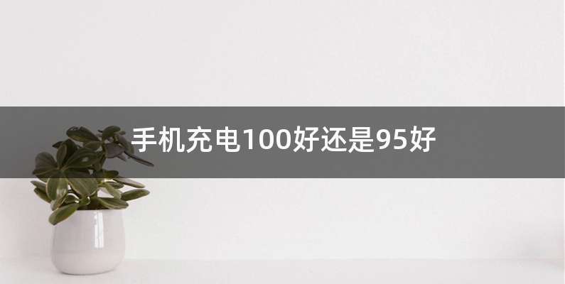 手机充电100好还是95好