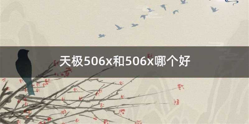 天极506x和506x哪个好