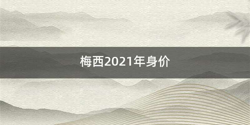 梅西2021年身价