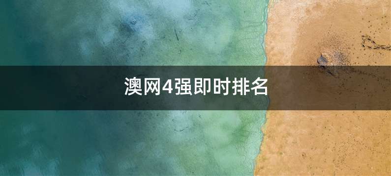 澳网4强即时排名