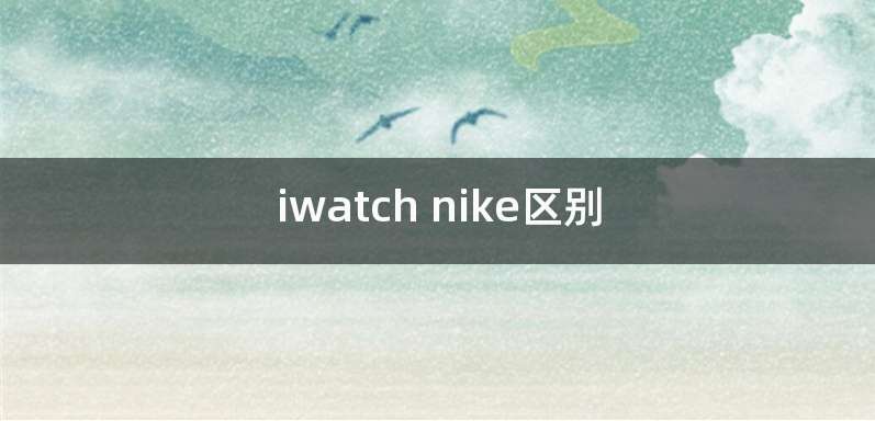 iwatch nike区别