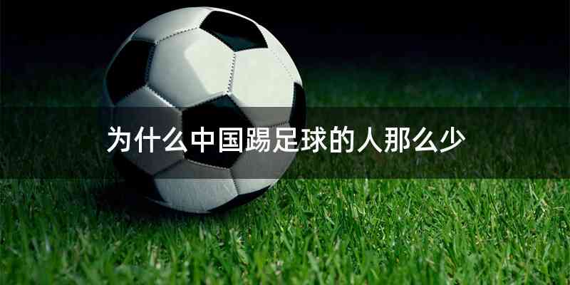 为什么中国踢足球的人那么少