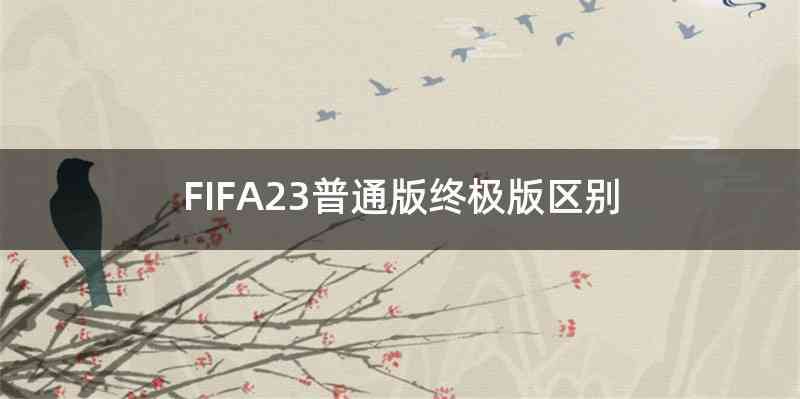 FIFA23普通版终极版区别