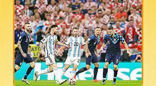 阿根廷队梅西进球