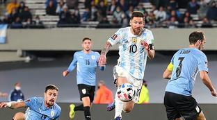 梅西对乌拉圭进过几个球