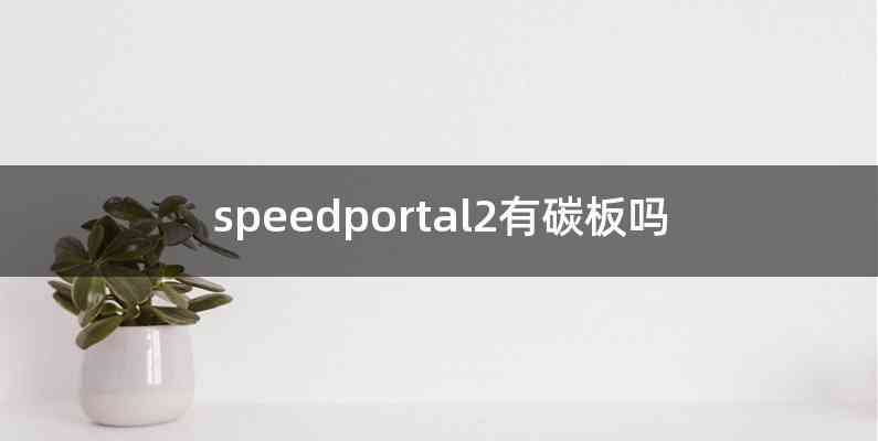 speedportal2有碳板吗