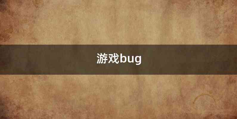 游戏bug