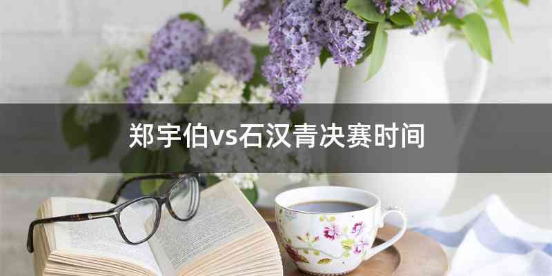 郑宇伯vs石汉青决赛时间