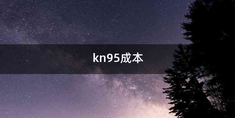 kn95成本