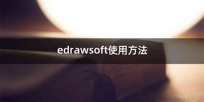 edrawsoft使用方法