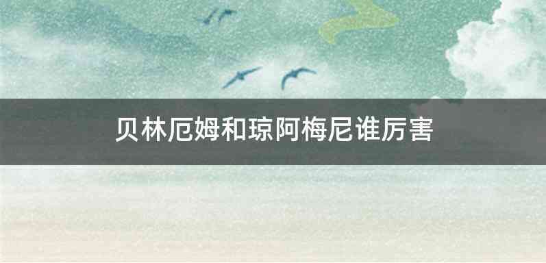 贝林厄姆和琼阿梅尼谁厉害