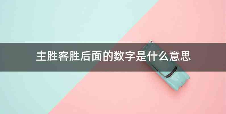 主胜客胜后面的数字是什么意思