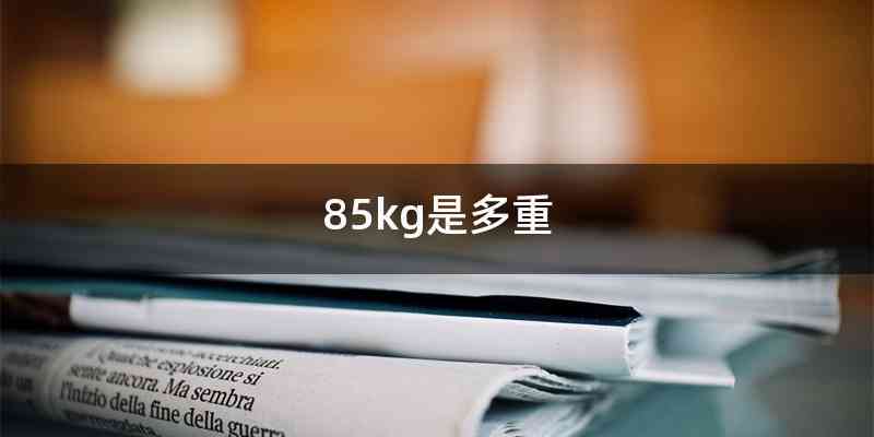 85kg是多重