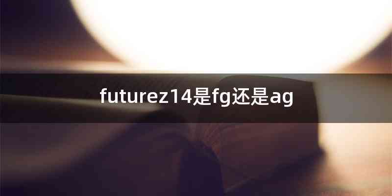 futurez14是fg还是ag