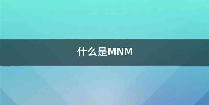 什么是MNM