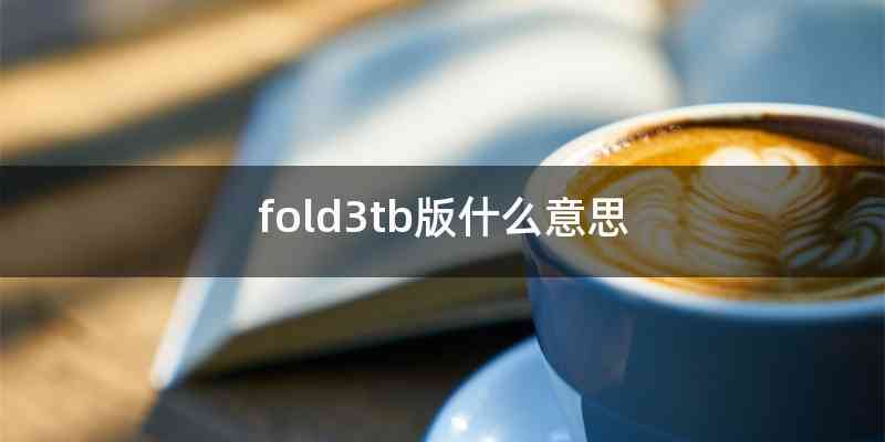 fold3tb版什么意思