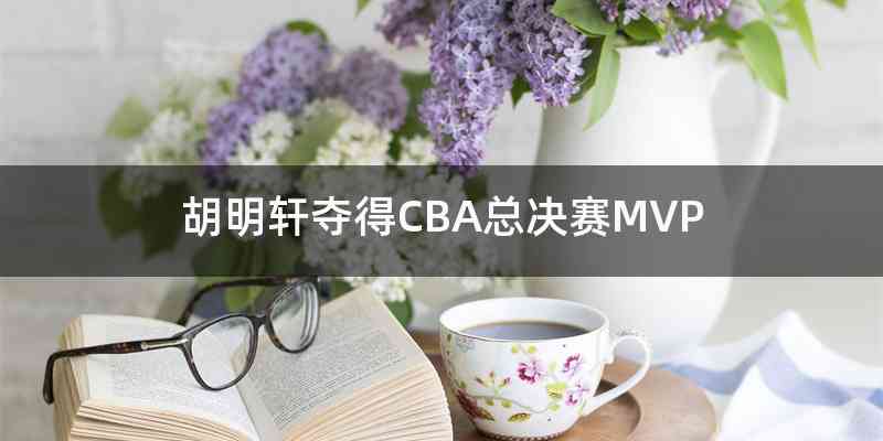 胡明轩夺得CBA总决赛MVP