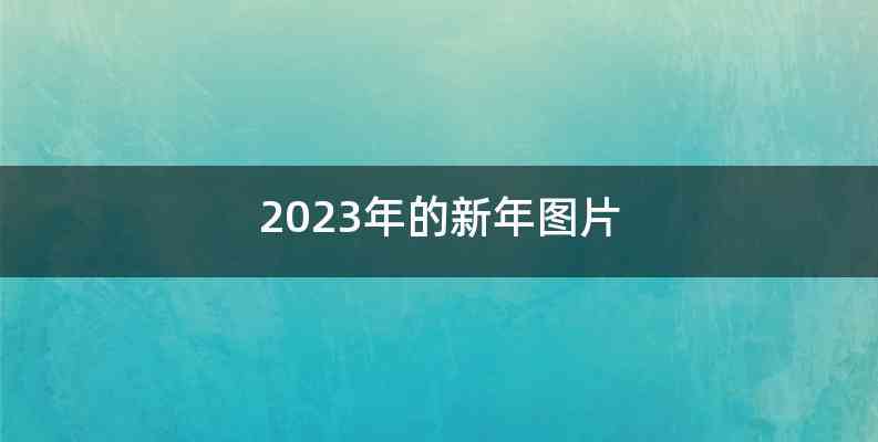 2023年的新年图片