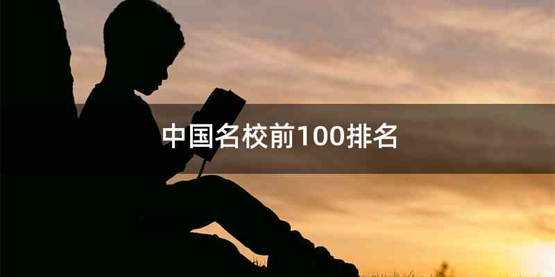 中国名校前100排名