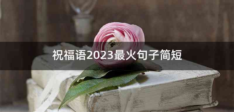 祝福语2023最火句子简短